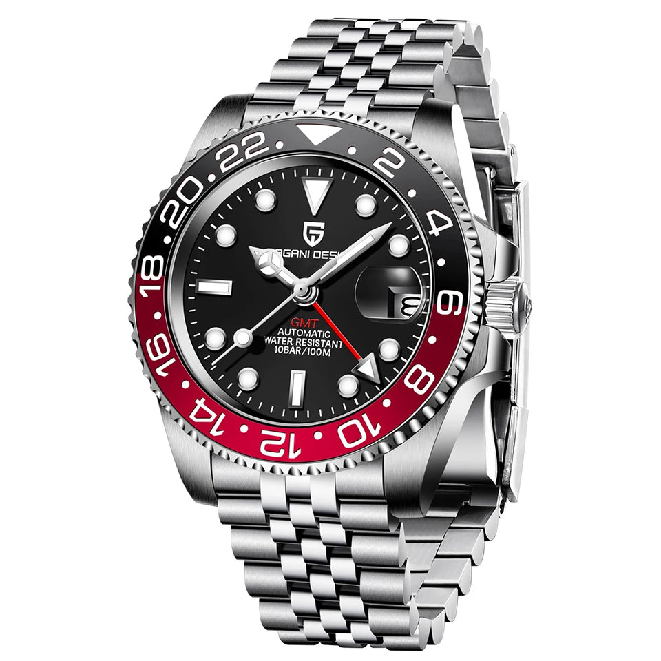 2025 PAGANI DESIGN New PD-1662 V5 Men Mechanical Watches Luxury Ceramic Bezel Automatic Watch 100M Waterproof GMT Watch for Men