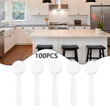 50/100pc 5g White Plastic Measuring Spoon Gram Scoop Food Baking Medicine Powder Milk  Coffee Tea Multifunctional Spoons