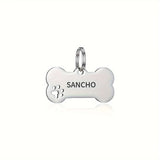 Personalized Engraved High-Quality Dog Tag Bone-Shaped Collar Pendant with Name Phone Number Custom Pet Identification Accessory