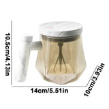 400ML Electric Blender Mixer Pot Portable Self Stirring Glass Coffee Cup Mugs Kitchen Tools for Milk Latte Coffee Drinks Mixing