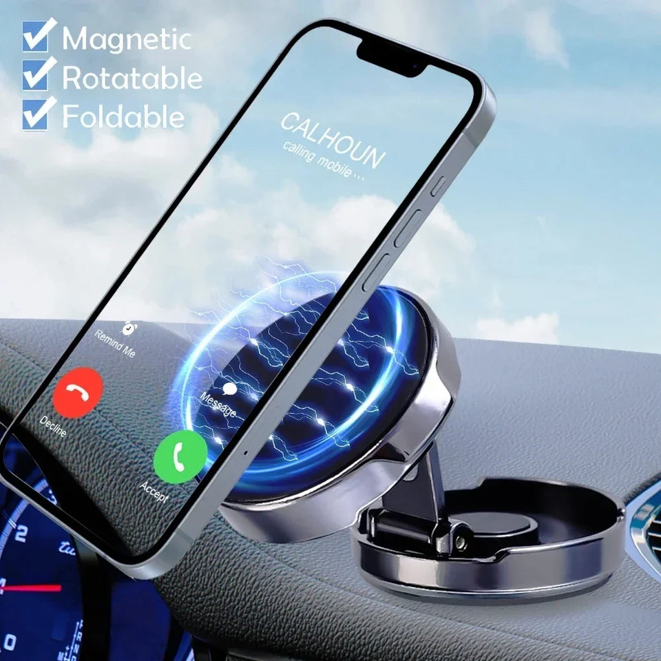 Strong Magnetic Mobile Phone Stand 720° Foldable Round Bracket Car Holder Support for Universal Phones Mount Holders In Car