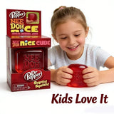 =# Dr Pepper x NeeDoh Nice Cube Squishy Stress Relief Toy, Soft Squeeze Fidget Cube for Kids Adults Anxiety Relief Sensory Toy
