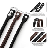 1Pair 38cm Genuine Leather Bag Straps Belts DIY Replacement Handbag Purse Handle Bag Accessories Coffee Black Bags Straps Belts