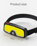 COB LED Super Bright Headlamp Rechargeable 180° Head Lamp Flashlight Outdoor Waterproof Running Fishing Camping Hiking Headlight