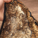 Metallic Crackle Bronzing Fur Fabric Bronzed Woolen Plush Designer Fabric For Diy Sewing Dress Coat Shawl Bag Sofa Material
