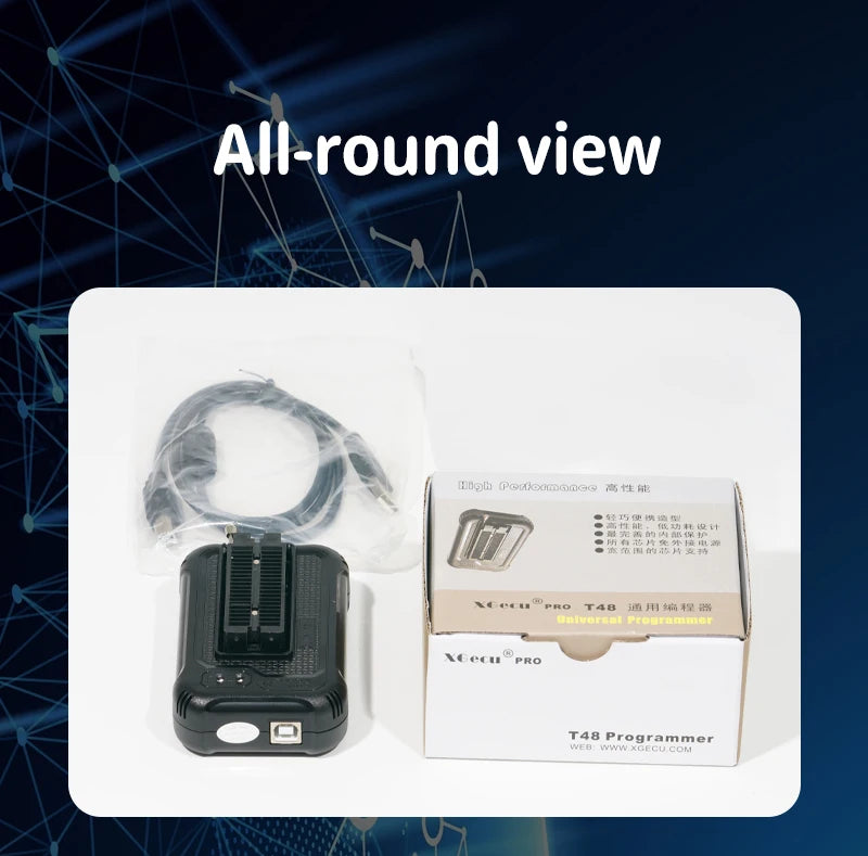 XGecu NEW T48 (TL866-3G) Programmer Support 34000+ ICs for SPI/Nor/NAND Flash/EMMC BGA/TSOP/SOP/PLCC +7 parts