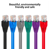 RJ45 Connector CAT6 CAT5e Connector Protective Cover Adapter Cap Ethernet Network Cable Plugs RJ45 Cat5/6 10 colour Sleeve