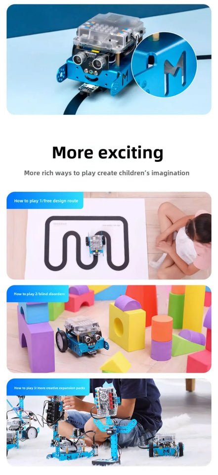 Makeblock MBot2 Programming Robot Children's Artificial Intelligence Steam Education Toys Childlike Products for Beginners Gifts