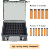 Battery Organizer Holder -Holds 72 AA AAA Batteries Battery Box Case Garage Container Home Drawer Organization Dispenser Holder