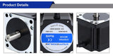 STEPPERONLINE Nema 34 Stepper Motor 4.5Nm 86x78mm 6A Φ14mm 2 Phase Nema34 Stepping Motor for CNC Engraving Milling Machine