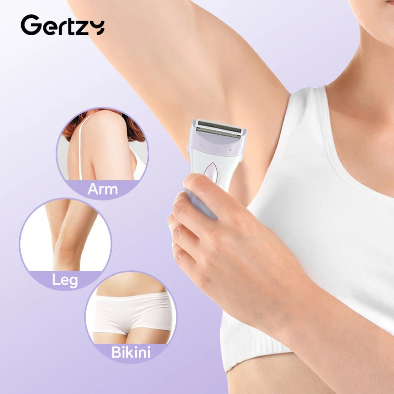 Professional body hair trimmer - USB rechargeable, used for smooth full body beauty