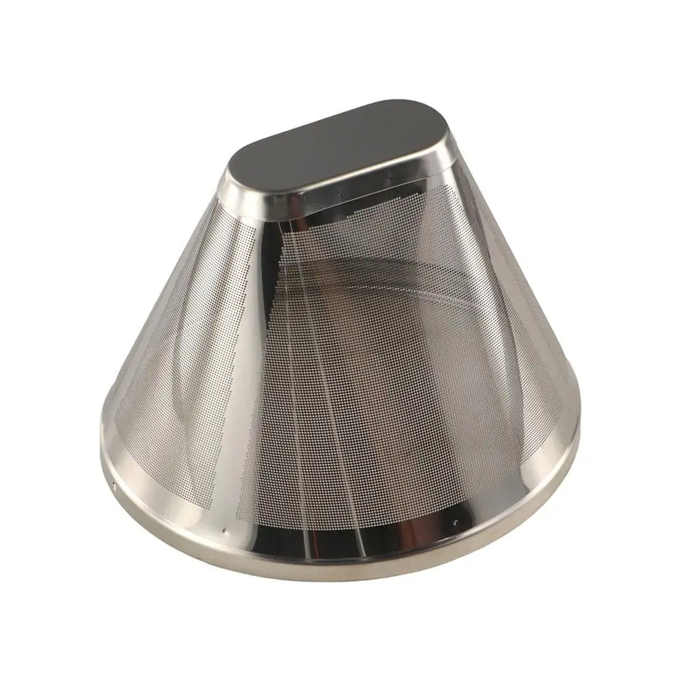304 Stainless Steel Cafe Drip Coffee Machine Filter Fine Mesh Reusable Coffee Powder Basket with Foldable Handle Tea Strainer