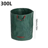 120-500L Garden Yard Waste Bag Foldable Leaf Sack Weed Trash Can Waterproof Reusable Trash Storage Container Garden Supplies New