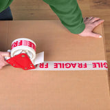 48mm×50M Packaging Tape Roll: Made of PP Material with Fragile Warning Reminder, Adhesive for Marking & Securing