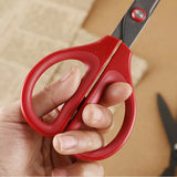 KOKUYO SAXA Curved Scissors for Effortless Cutting Non-stick Fluorine/Titanium Coated Safety Round Tip Portable Safe Craft Tools