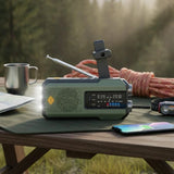 STONEGO Emergency Radio Solar Power Hand Crank Radio Global Receiver High Quality LED Torch Reading Light SOS Alarm 2000mAh