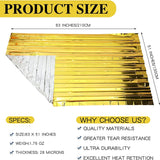 Hiking, mountain climbing, emergency blankets, camping, survival equipment, gold and silver double-sided insulation, sun protect