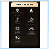 -A60I Smart Translator AI 138 Languages Magnetic Simultaneous Interpretation Voice Call Text Photo Video