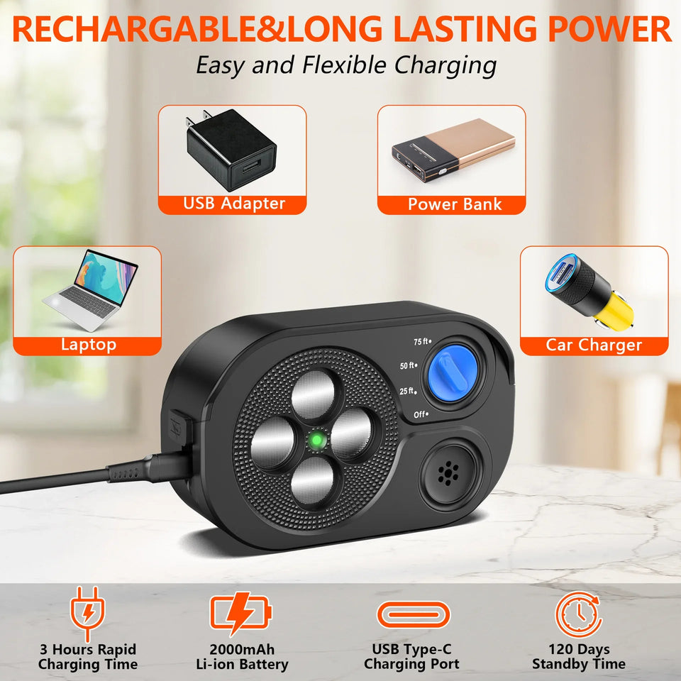 2025 New Ultrasonic Barking Stop Device, Dog Driving Device, Noise Prevention Training Device, Automatic Dog Barking Stop Device