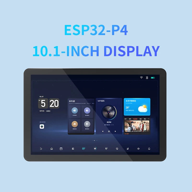 ESP32-P4 10.1 Inch Capacitive Touch Display Development Board 1280*800 IPS Screen Support Xiaozhi AI ESP32 C6 WiFi6 BT BLE 5