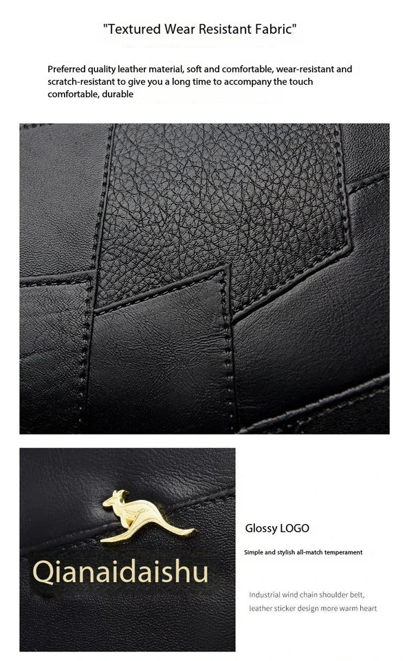 Luxury Kangaroo New Genuine High Quality Soft Leather Women Purses Cofrossbody Bag Designer Brand Ladies Shoulder Crossbody Bags