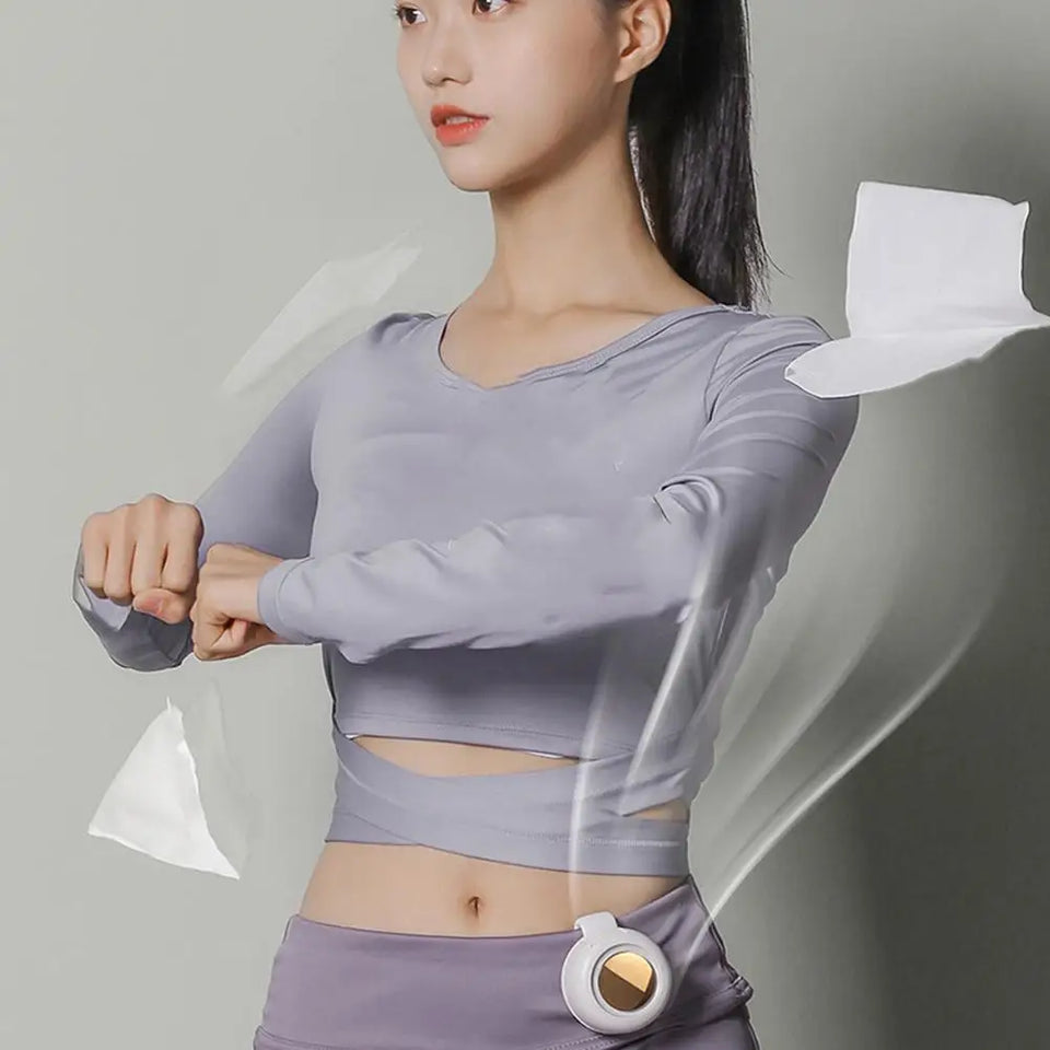 360° Adjustable Airflow Portable Neck Fan Soft Breeze Quiet Personal Cooling Fan for Outdoor & Office Travel Mini Fan