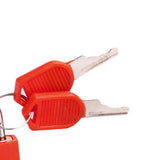 8pcs Mini Padlock Zinc Alloy Colorful Travel Anti-Theft Lock Plastic Case Drawer Luggage Padlock for School Dormitory Gym Locker