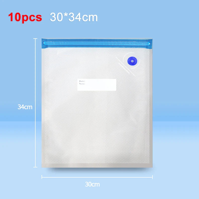 Electric Vacuum Sealer Pump Portable Handheld Vacuum Sealer Pump with Reusable Zipper Vacuum Bags BPA-Free Vacuum Packaging Bag