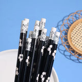 10/20/30 PCS football-themed pencils with erasers, featuring exquisite football designs, durable wooden pencils