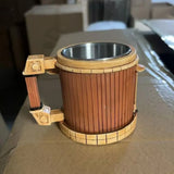 Stainless Steel Musical Instrument Coffee Mug Ornament Durable Guitar Style Water Cup Easy To Clean Comfortable Handle