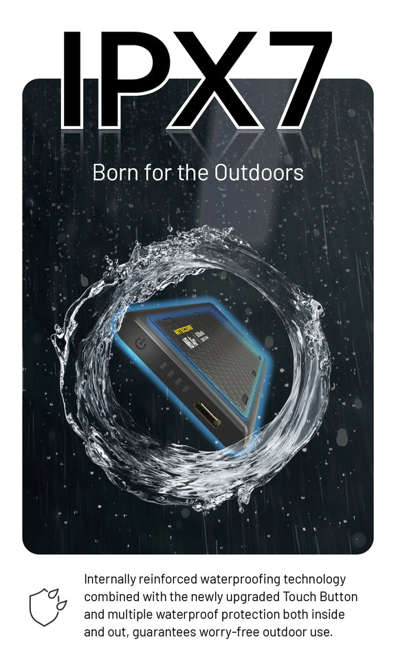 NITECORE NB Air Power Bank 5000mAh Mobile Powerbank IPX7 Waterproof  18W USB-C Fast Charge PD QC3.0 Output For SmartPhone