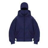 2025 Men Balaclava Y2K Gothic Harajuku Winter New Item Double Hooded Sweatshirt Autumn Men's Hooded Mask Zipper Sportswear Women