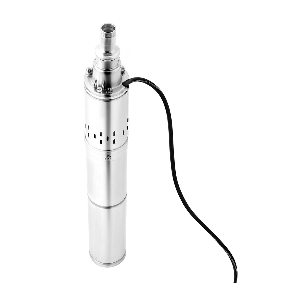 370W DC24V Deep Well Pump Stainless Steel Water Pump Large Flow Rate High Head Lift Extracting Water for Irrigation, Landscaping