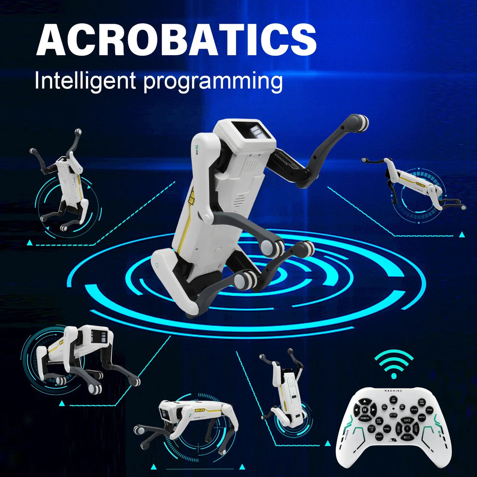 Remote Control Smart Robot Dog, 4-Legged Bionic Quadruped Robot, Programmable RC Toy for Kids, Interactive Electronic Pet, Great