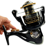 Spinning Fishing Reel 2000-7000 All Metal Spool 8-10KG Power Hard Gear Light & Tough Body Smooth Long Casting Coil
