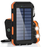 Solar Power Bank 80000mAh Portable Power Bank External Battery Fast Charging Strong Light LDE Light for All Smartphones