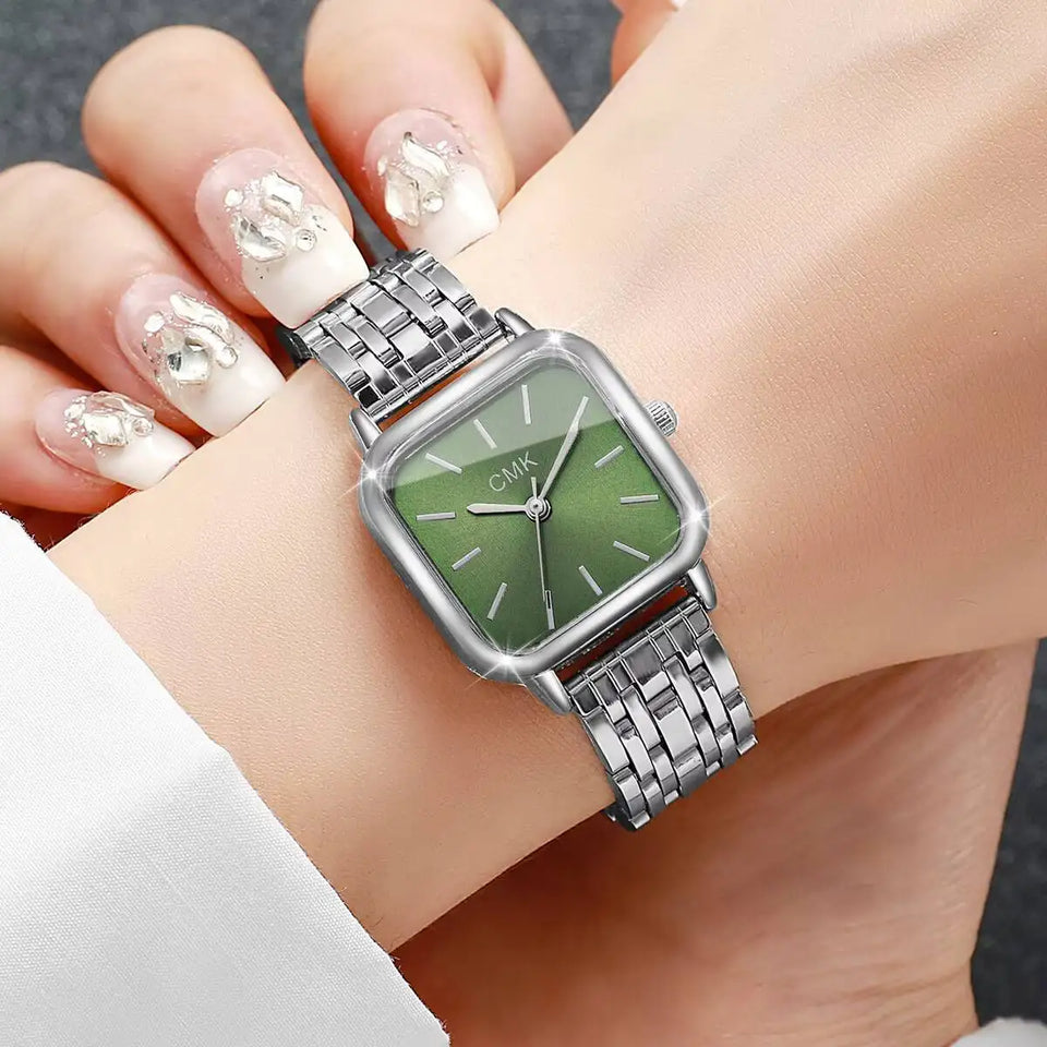 Fashion Square Women Watches Simple Ladies Quartz Wristwatch Reloj Mujer（Without Box）