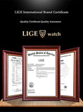 LIGE Fashion Elegant Watch for Women Japanese Movement Ceramics Strap Luxury Ladies Bracelet Quartz Watches Gifts Reloj Mujer