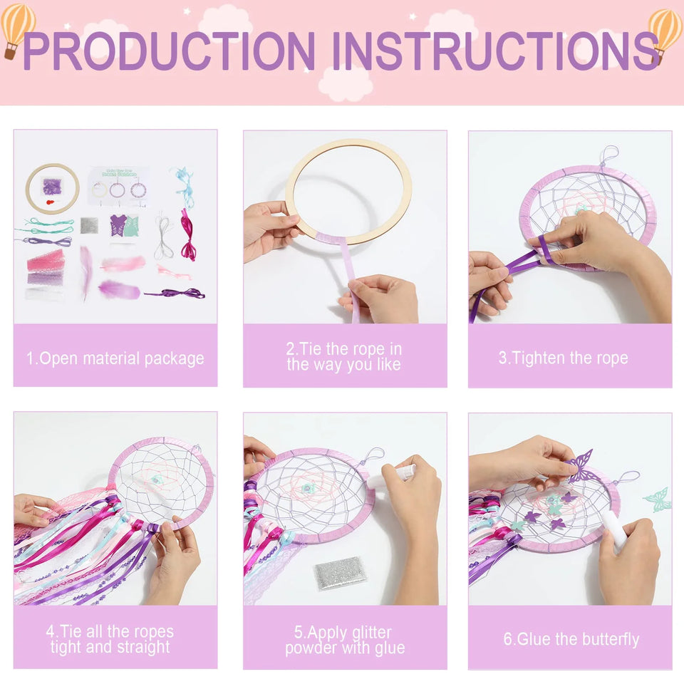 Dream Cather DIY Crafting Decorations Supplies Kit Sets for Kids Children for Adults for Girl