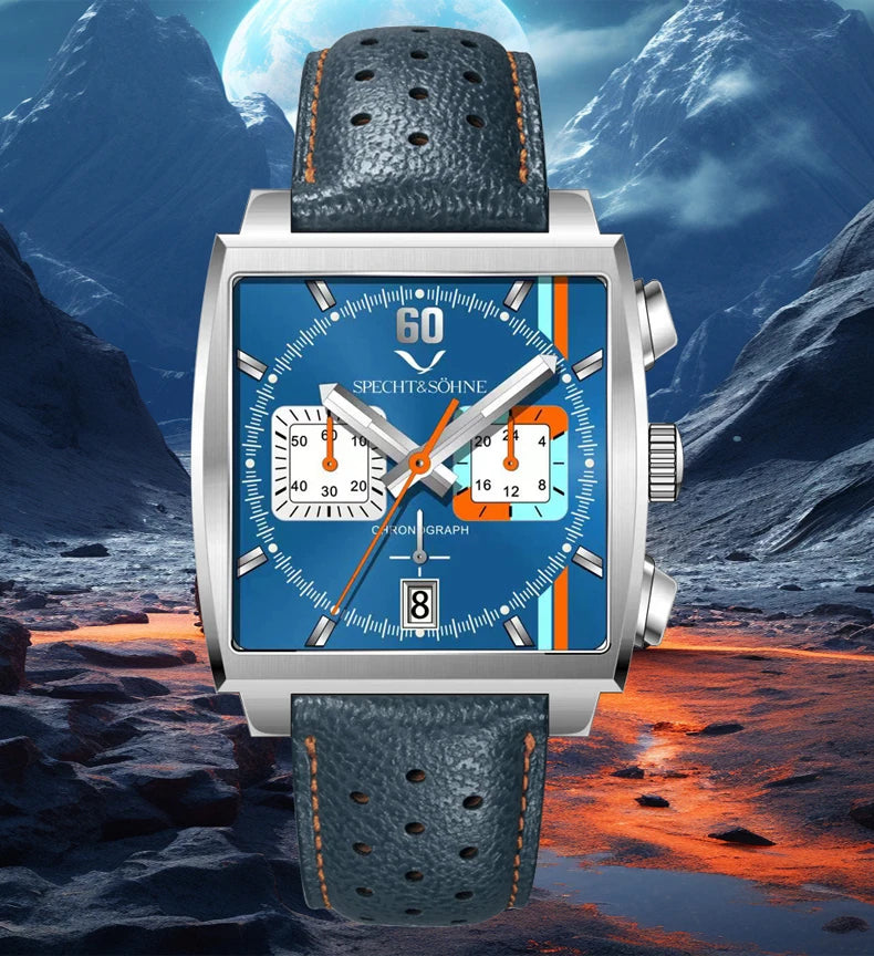 Specht & Söhne 2026 New Arrivals Hot Selling Fashion Men's Watches Stainless Steel Japan VK63 Chronograph Quartz Wristwatch