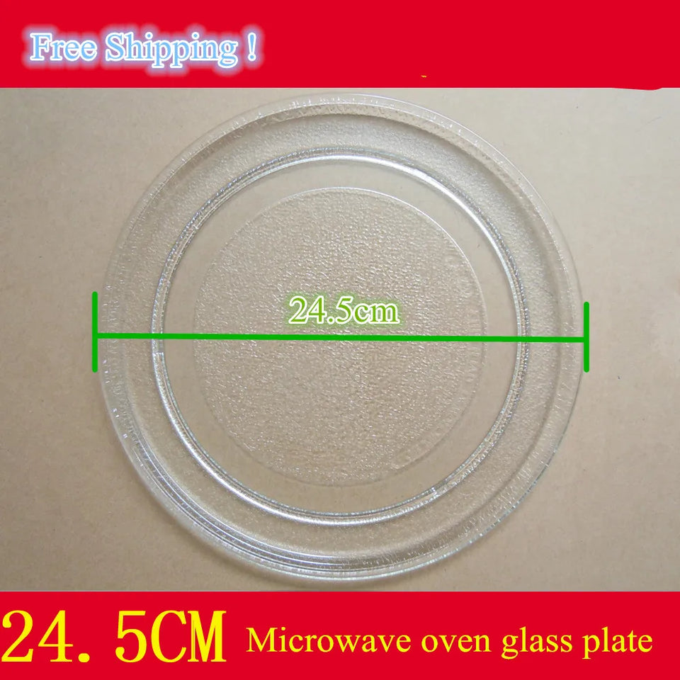 24.5cm Glass Plate For Midea lg Galanz 20L 21L 22L Microwave Oven Parts Accessories