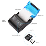 Bisofice Portable Mini Thermal Printer 2 Inch Wireless USB Receipt Bill Ticket Printer with 58mm Print Paper  for Restaurant