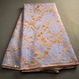 High Quality French Brocade Jacquard Lace Fabric 2026 Nigerian African Organza Lace Fabric 5 Yards for Wedding Dress Sewing