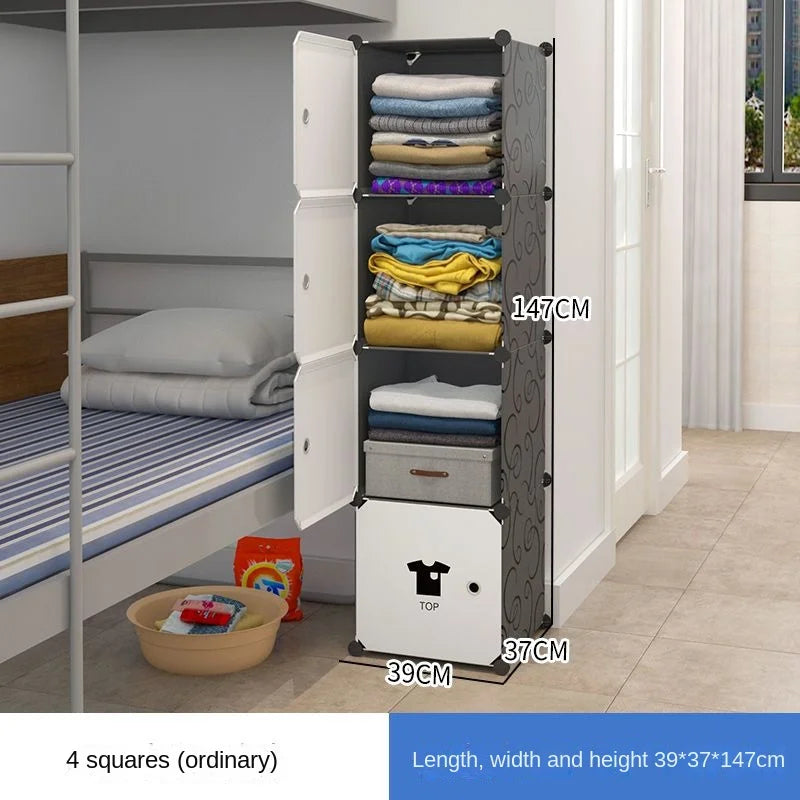 Clothes Folding Cabinets Locker Dustproof Foldable Simplicity Children Wardrobe Bedroom Furniture Organizador De Zapatos
