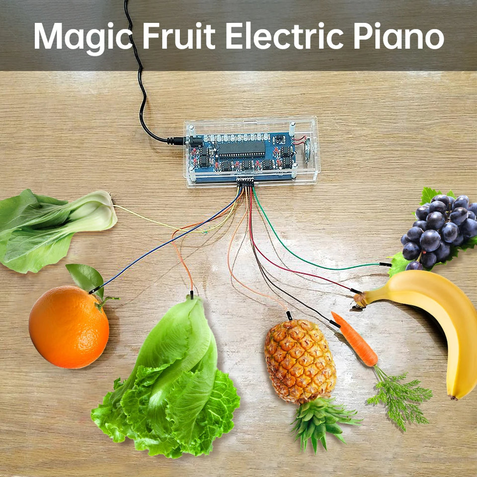 DIY Kits Funny Fruit Electronic Piano Touch Electronic Piano Electronic Manufacturing DIY Parts Electronic Welding Training Kit