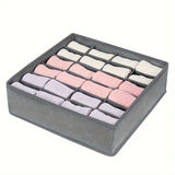 24-Compartment Organizer for Underwear Socks Bra Pants Scarf Tie Storage Box Wardrobe Drawer Organizers Foldable Case