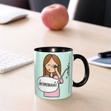 Pink Doctor Nurse Coffee Mugs DIY Customized Enfermera En Apuros Ceramic Milk Tea Mug Cup