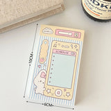 100 Sheets Cute Memo Book Non Sticky, Tearable Leave a Message Notebook Handheld Notes