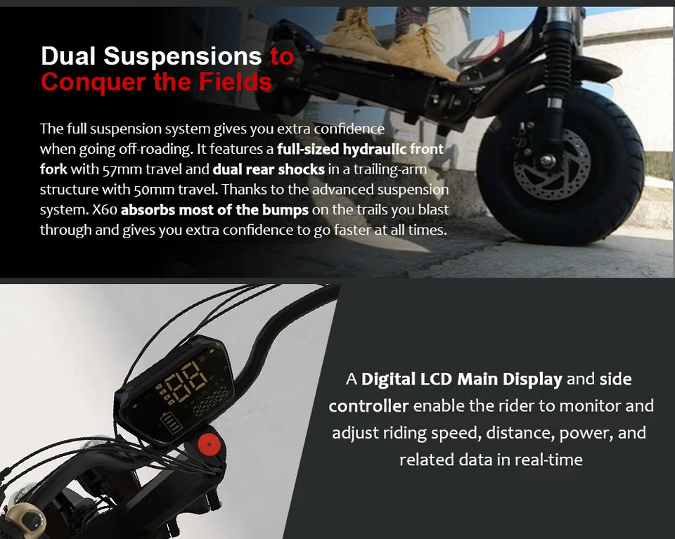 [8 models]10/11 Inch 48V-72V 1000W-6000W Electric Scooter 50-85km/h Fast E Scooter Off Road Electric Kick Scooter Foldable Adult