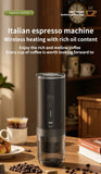Electric Espresso Coffee Machine for Car & Home Camping Portable Coffee Maker Capsule Powder Travel 2-in-1 Wireless Coffee Maker
